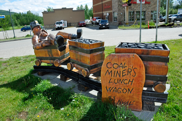 2007 Coal Miners Lunch Wagon carving
